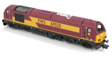Dapol 2D-010-015 Class 67 EWS Red Gold 67020 N Gauge