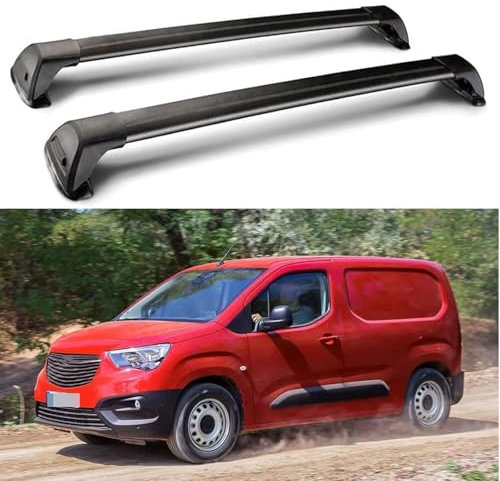 WUHHBPOL Roof Rack Cross Bars Compatible with for Opel Combo (2 Bar) 5 Door Van 2018 2019 2020 2021, Aluminum Car Cross Bar Rooftop Cargo Carrier Bag Basket Luggage Kayak Canoe Bike