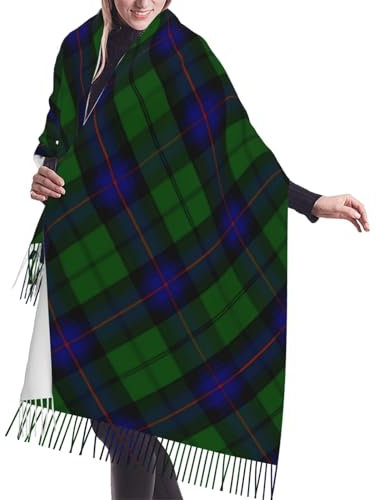 Bunte Schal Damen Armstrong Tartan Blau Und Grün Kariert Herrenschal Mode Lange Schals 68X196Cm Stola Scarf Für Indoor Outdoor Reisen