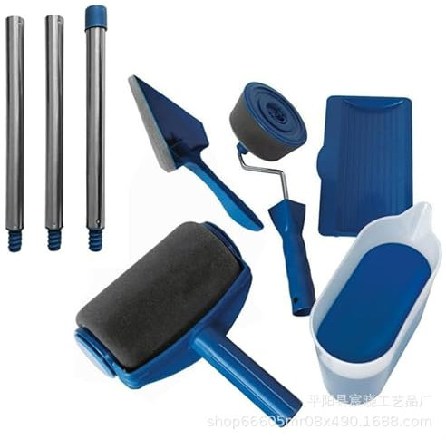 Set di 6 rulli colorati con serbatoio, rullo per bordi e angoli d'angolo, senza cuciture, multifunzione, per casa, scuola, ufficio, soffitto