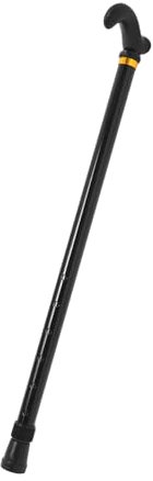 PartyKindom Bastón Telescópico Ajustable para Adultos Bastón De Trekking para Personas Mayores Plegable Mango De Aleación Aluminio Negro