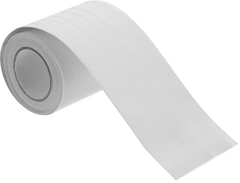 DIYEAH Flexible Skirting Board Peel and Stick Baseboard, Self-Adhesive Wall Moulding Trim, White Wood Grain, 500 x 50 mm, PVC, for Home Decor (5m)
