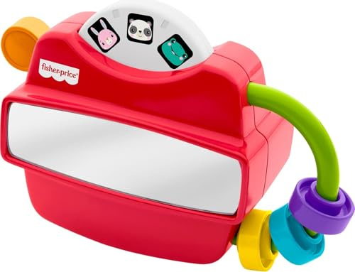 Fisher-Price Baby-Spielzeug, Fidget Activity Viewer, Retro-inspiriertes Feinmotorik-Entwicklungsspiel für Kleinkinder ab 6 Monaten, JKD58