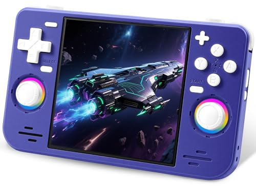 RF40H Handheld Game Console, 4.0 Retro Gaming Console Preloaded 20,000+ Classic Games, Open Source Linux System, Support WiFi Online Play, Portable Pocket Hand Held Video Game (Purple)