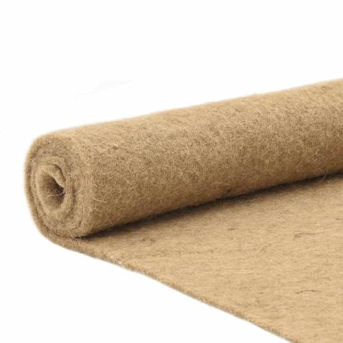Teenpull Tapis pour rongeurs en chanvre 0,5 x 1 m 5 mm découpable - Matériau naturel pour cages à petits animaux et boîtes de transport - Mangeoire hygiénique avec protection du sol antidérapante
