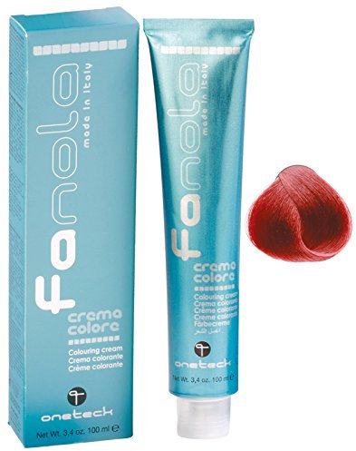 Fanola Crema colorante Colouring Cream 6.66 biondo scuro rosso intenso, 100 ml