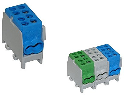 1 Stk. Hauptleitungs - Abzweigklemme für Schiene 1/2 M2 blau FVK-25 BLUE XBS blau 0794