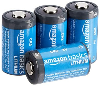 Amazon Basics CR2-Lithium-Batterien, 800 mAh, 3 Volt, langanhaltende Leistung, 4 Stück