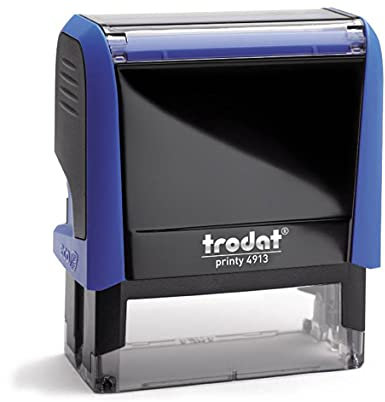 Stempel Trodat Printy 4913 (58x22 mm), für 4 Zeilen, in verschiedenen Farben, gleich Online gestalten!!! (blau)