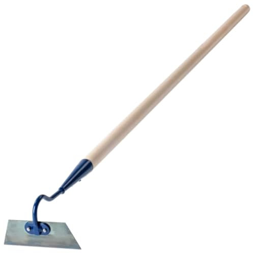 18 cm Wide Hoe Swan Neck Cultivator - Heavy-Duty Solid Steel Dutch Hoe - Ideal for Digging, Weeding & Soil Cultivation and Aeration - Rust-Resistant Gardening & Landscaping Tool (With Handle)