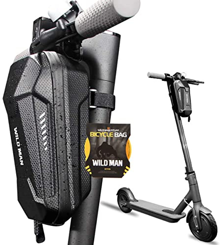 WILD MAN E - Borsa da manubrio per scooter da 2 l, colore: nero