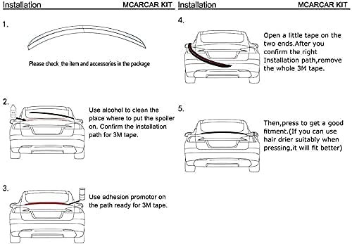 Auto ABS Heckspoiler Flügel Für Mercedes-Benz C-Class W204 W204 C180 C200 C300 C63 2007-2013, Autoteile Sport-Performance Tail Spoiler Automodifikationsteile