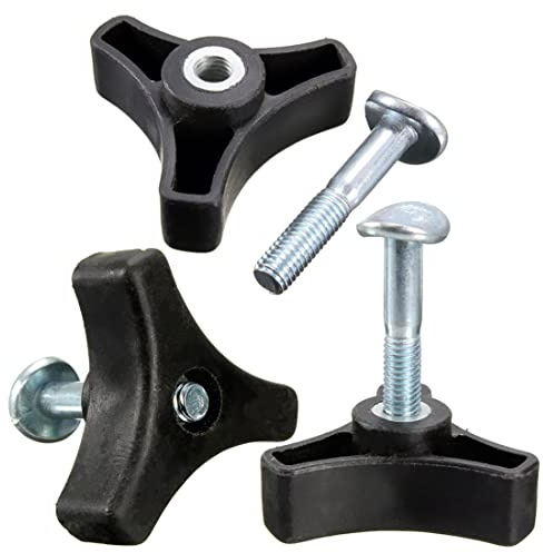 MDYNI 3 Stück Dreieck Griff Knauf Schraube Bolzen Rasenmäher Hand Befestigung Mutter Schraube Bolzen Kit Gartenteile für Honda Rasenmäher Maschine