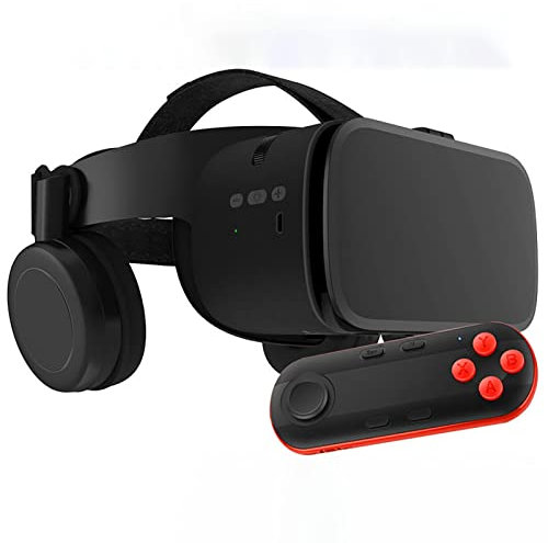 Gafas VR Gafas Control Remoto, Gafas VR para Juegos Video Películas 3D, Sistema Juego VR Realidad Virtuales Auriculares VR para iPhone Apple Android PC Teléfono ( Color : Black , Size : 051 )