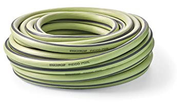 G.F. SRL Tuyau RECO, 15m de Tuyau pour arrosage 15 mm (5/8) en Plastique Recycle, système Anti Torsion, Structure Ultramemory, résistant aux UV et Anti algues. Fabriqué en France, Vert Lime