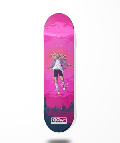 Skateboard Skateboard Deck Board Aow Floating Pink 7.75