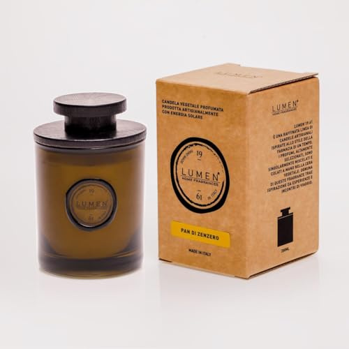 Lumen – Vela perfumada en tarro de cristal (pan de jengibre, 200 ml)