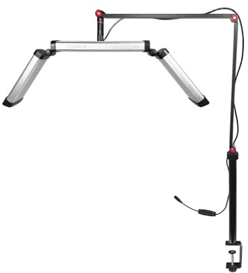 Yidoblo FZ-20H 20W 3200K-5500K Bicolor Multi-ángulo Ajustable Brazo Plegable luz de Relleno, lámpara LED para el Tatuaje y Las Extensiones de pestañas lámpara de Belleza de uñas