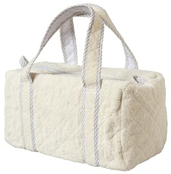 Filet - Wickeltasche für Neugeborene, Reise- und Mutterschaftstasche, Wickeltasche für große Neugeborene, hergestellt aus gesteppter Baumwolle, hergestellt in Italien, Elfenbein