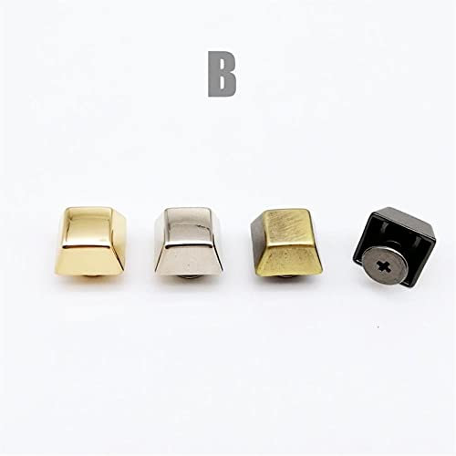 Blind riveds, Metal Rivet 8pcs Metal Leather Bag Handbag Purse Bottom Protecting Feet Nail Stud Belt Screwback Screw Back Button Rivet Spike(Antique Brass)