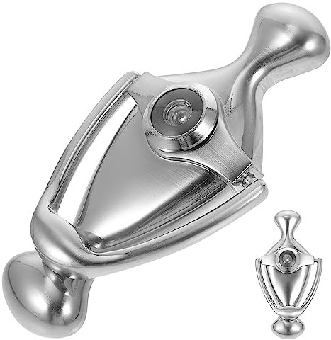 ORFOFE Door Knocker Cat Eyes and Viewer Zinc Alloy Front Door Knockers Security Peephole