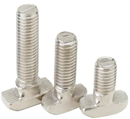 Hammerkopfschrauben Hammerkopfschraube T-Schraube 10 Stück/Lot M5 M6 M8 T Hammerkopfschraube Aluminium-Anschlussschrauben for EU20/30/40/4 5 Aluminiumprofile EU20 M5, 25 mm x 10 Stück(EU20 M5*25mm)