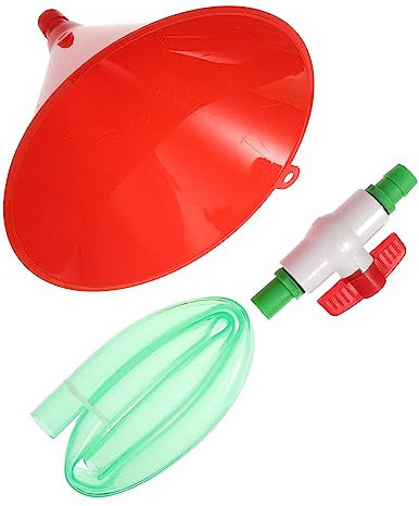 MAGICLULU Plastic Beer Funnel with Valves, Single and Double Tube Drinking Game Funnel Set, Food-grade Plastic Party Supplies for Beer Drinking Games and Events