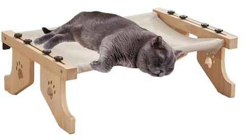 ETUCYNG Seggiolino per gatti di grandi dimensioni, amaca per davanzale – nido per davanzale della finestra per gatti – davanzale regolabile per gatti – lettino riposante per gatti – trapunta imbottita