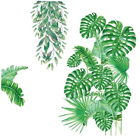 Gadpiparty Stickers Muraux Vertes Amovibles Autocollants Pour Maison Salon Chambre Garçon Fille Vitres Placards Surface Lisse Propre