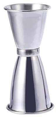 Mikinona Misurino Cocktail Jigger in Acciaio Inossidabile Grande Misura Precisa Dose per Preparazioni Bar Strumento Essenziale per Cocktail Facile da Pulire e Compatto per Bartender e Casa