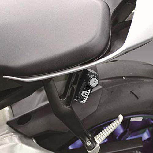 aqxreight Cerradura Antirrobo para Casco de Motocicleta en el Lado Izquierdo Se Adapta a YZF R1m R1s R6 La Cerradura Generosa, No Segura para Motocicletas, Firme, de Alta Resistencia, Utiliza Casco