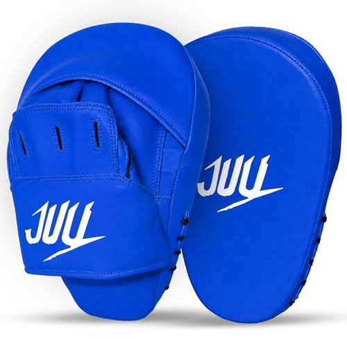 JUU Punching Mitts for Men, Women, & Kids, PU Leather Focus Mitts for Martial Arts & Boxing Training, Curved Punch Mitts for Karate, Kickboxing, Krav MAGA, Muay Thai & Taekwondo