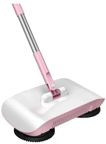 Homeponnew Robot aspirador multifuncional con escoba y trapeador para limpieza de suelos en sala de estar, cocina, dormitorio, color rosa