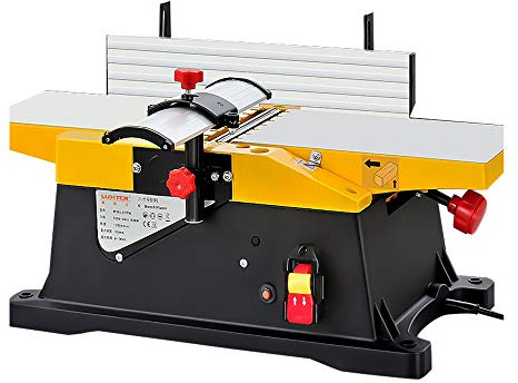 1800W Multifunctional Jointers Woodworking 6 Inch Benchtop Jointer - 12000 RPM/min Jointer Planer Heavy Duty Benchtop Planer for Wood Cutting Thickness Planer
