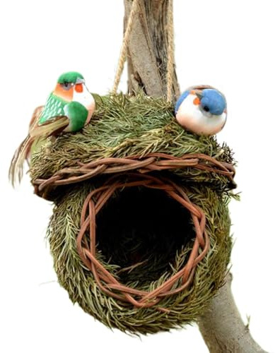 Casita para aves en jardín Colgable Transpirable Todas Las Estaciones | de aves en jardín Para Alféizar Patio Yard Parques Azulejo Petirrojo Chochín Pinzón