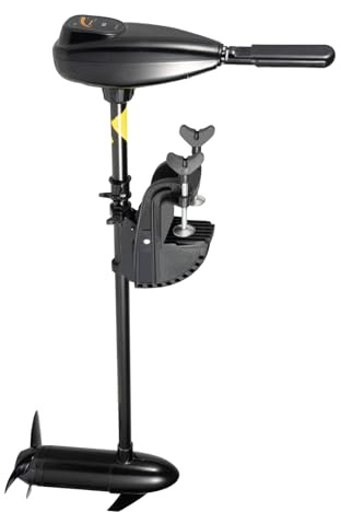Elektrisk utombordsmotor 80 lbs (ca 36 kg) dragkraft – 12 V 626 W trollingmotor med rent koppar för gummibåt, fiskebåt – tyst och miljövänlig