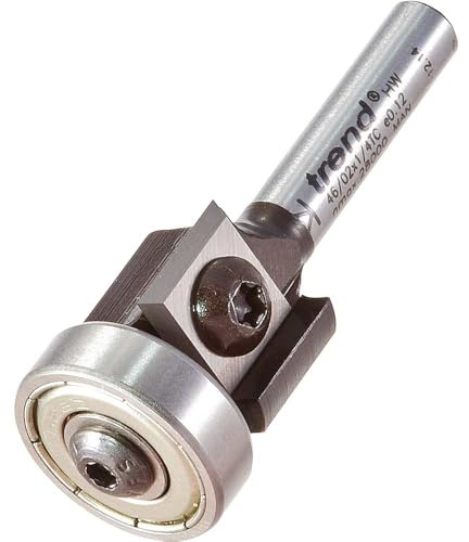Trend Professionell Rota-Tip Skärare, 1/4 Tum Skaft, 19 mm Skärdiameter & 12 mm Skärlängd, Hårdmetallspets (Tct), 46/02 x 1/4Tc