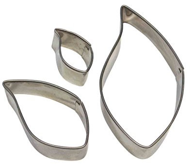 PME Cortadores de Hoja de Acero Inoxidable, Juego de 3