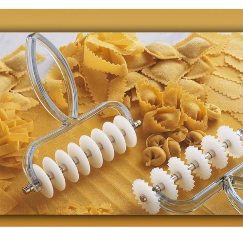 ZASEVES Taglierino per Pasta Fresca, Argentato, Confezione da 80