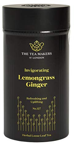 The Tea Makers of London Invigorating Lemongrass and Ginger Loose Leaf Tea 100g Caddy