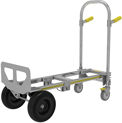 Stanley 2-in-1 Chariot de Manutention et Chariot de Transport SWXTI-MT515 - Capacité de Charge 200 à 250KG - 118 x 52 x 103 CM - Métal - Argent/Jaune/Noir