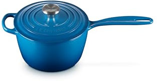 Le Creuset Signature 21181182002430 Marsella - Cacerola redonda (hierro fundido, diámetro de 18 cm, 1,8 L, apta para todo tipo de fuegos, inducción, 2,942 kg)