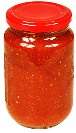 Hymor Harissa Gewürzpaste - 10x 370gramm Glas - Gewürzmischung Harissapaste Sahka aus Marokko Marokkanische Würzpaste pikant vegan glutenfrei zur Verfeinerung bei Tajine Cous-Cous Oliven