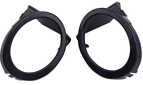 1 Paar Nebelscheinwerfer Lampenabdeckung Zierring Passend für BMW E46 M3 2001-2006 Schwarz
