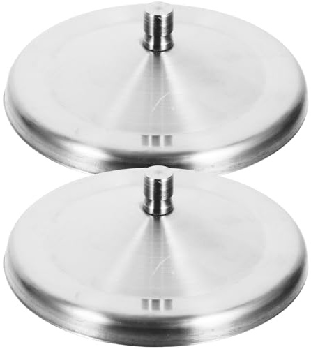 YARNOW Edelstahl Becherdeckel 10 Cm 2Er Set Staubdichte Tassen Abdeckung Aufsetzbarer Deckel Für Tassen Wiederverwendbar Für Kaffee Tee Büro Und Zuhause