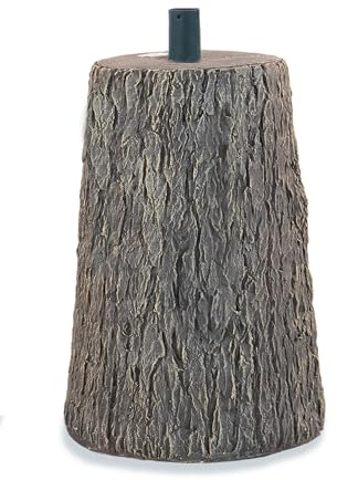 BOP Albero di Natale artificiale Base Tronco Nature effetto Legno Real Touch - Base Rialzata, Ceppo fino a 270 cm - Supporto Decorativo, Vaso Design ultra Realistico, 45 cm