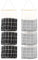 SALADOCY 2 Pcs Bolsa De Alamcenamiento Colgante, Bolsa De Almacenamiento Colgante De Lino, con 3 Bolsillos, para Dormitorio, Baño, Cocina, Oficina(Negro y Gris)