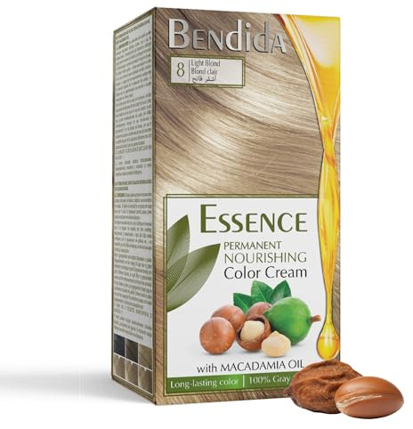 Bendida Permanente Haarfarbe 8 Hellblond 120 ml Macadamia-Öl