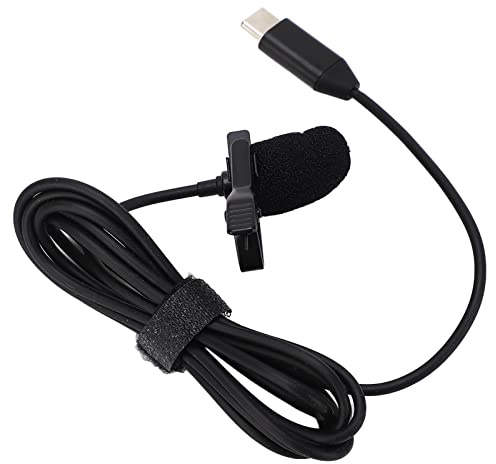 Sxhlseller Lavalier-Ansteckmikrofon, USB-C-Kabel, Professionelles Omnidirektionales Kondensatormikrofon, Kompatibel mit Smartphone, Vlogging, Podcasting