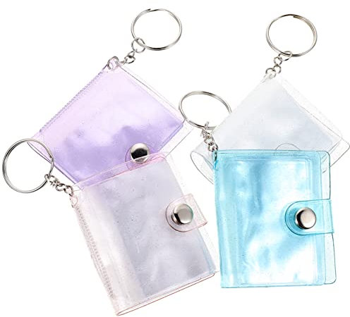 GOOHOCHY 4piezas Mini Álbum De y Diseño De Para Almacenamiento De Recuerdos Bodas y Soporte Para Brillantes Transparente
